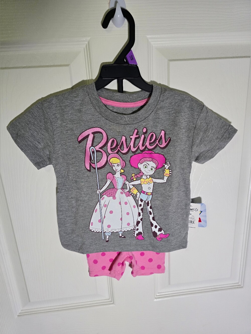 NWT Disney Pixar Toy Story Girl 2 Piece Shorts Shirt Set 12M